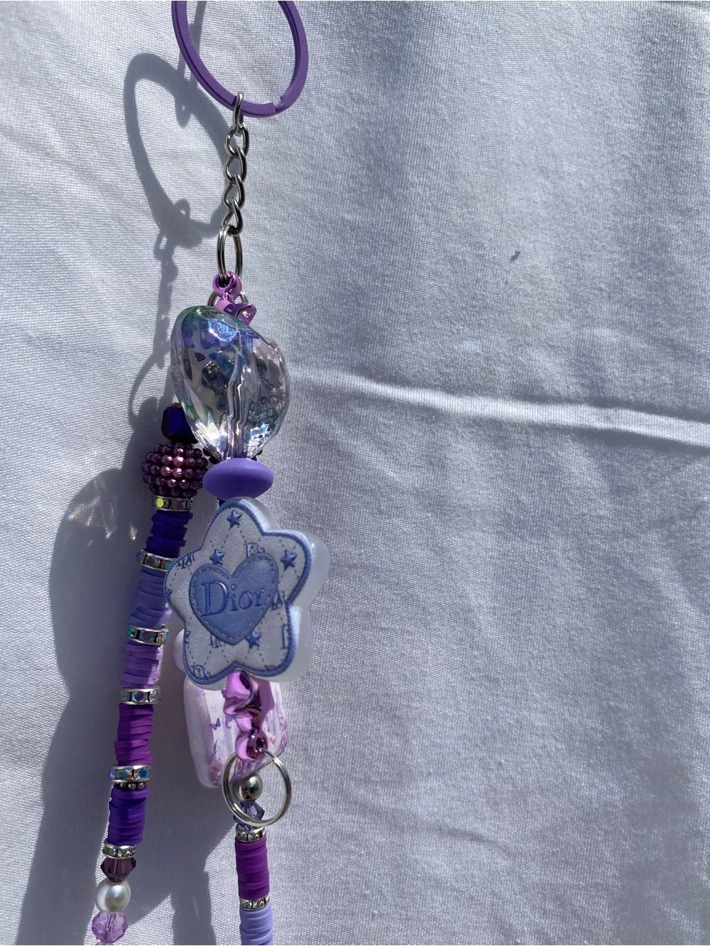 💜 Handmade Y2K Purple Beaded 